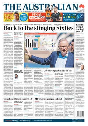 Prima pagina The Australian di oggi - Quotidiano estero