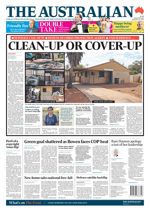 Prima pagina The Australian di oggi - Quotidiano estero