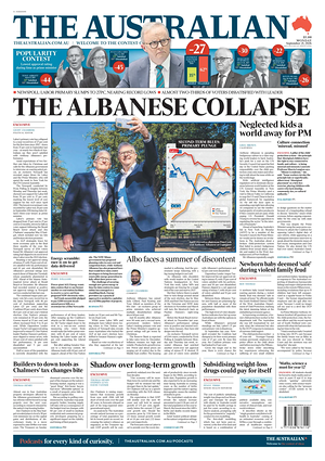 Prima pagina The Australian di oggi - Quotidiano estero
