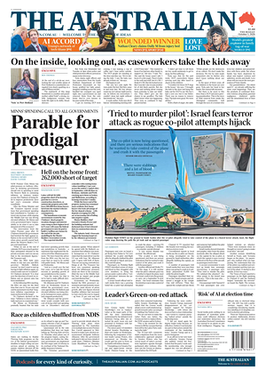 Prima pagina The Australian di oggi - Quotidiano estero