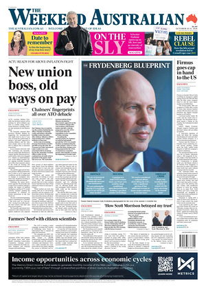 Prima pagina The Australian di oggi - Quotidiano estero