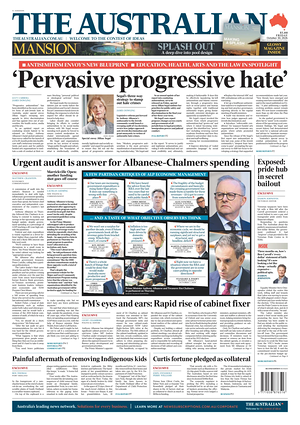 Prima pagina The Australian di oggi - Quotidiano estero
