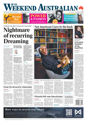 Prima pagina The Australian di oggi - Quotidiano estero