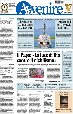 Avvenire prima pagina
