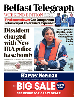 Today's Belfast Telegraph front page - Regional newspaper