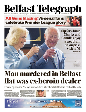 Belfast Telegraph front page