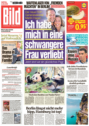 Prima pagina Bild di oggi - Quotidiano estero