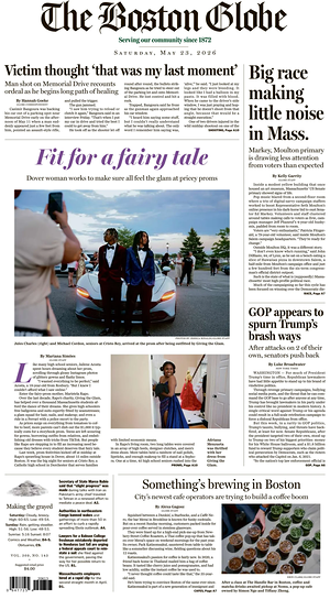 Prima pagina The Boston Globe di oggi - Quotidiano estero