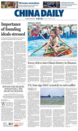 Prima pagina China Daily Global Edition (USA) di oggi - Quotidiano estero