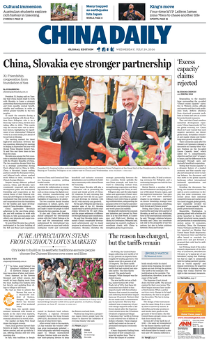 Prima pagina China Daily Global Edition (USA) di oggi - Quotidiano estero