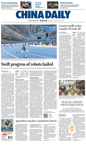 Prima pagina China Daily Global Edition (USA) di oggi - Quotidiano estero