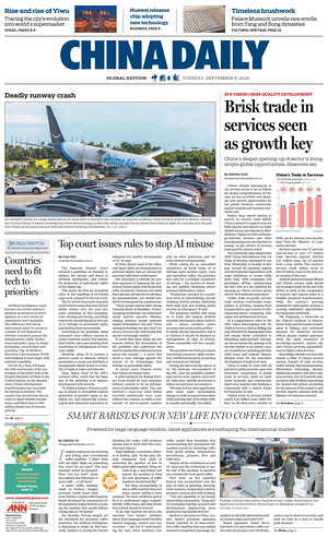 Prima pagina China Daily Global Edition (USA) di oggi - Quotidiano estero
