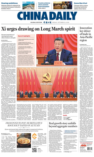 Prima pagina China Daily Global Edition (USA) di oggi - Quotidiano estero
