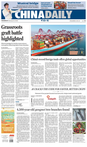 Prima pagina China Daily di oggi - Quotidiano estero