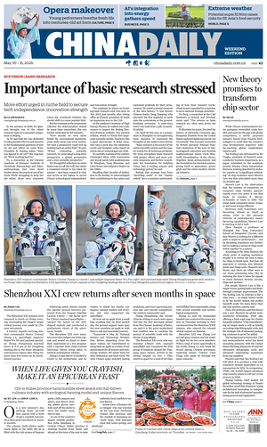 Prima pagina China Daily di oggi - Quotidiano estero