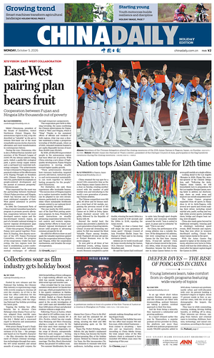 Prima pagina China Daily di oggi - Quotidiano estero