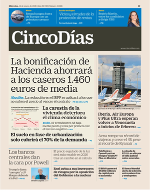 Cinco Días prima pagina