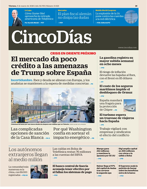 Cinco Días prima pagina