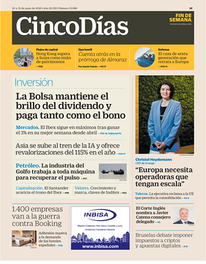 Prima pagina Cinco Días di oggi - Quotidiano finanza