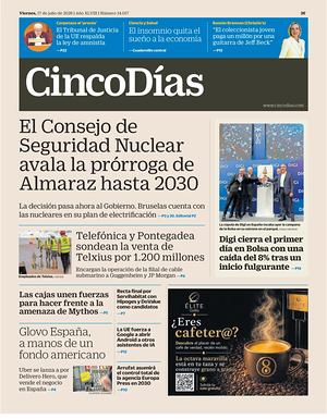 Cinco Días prima pagina