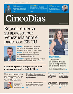 Cinco Días prima pagina