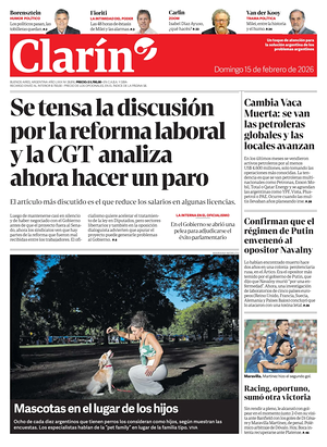 Prima pagina Clarín di oggi - Quotidiano estero