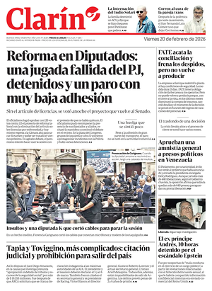 Prima pagina Clarín di oggi - Quotidiano estero