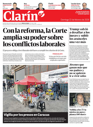 Prima pagina Clarín di oggi - Quotidiano estero