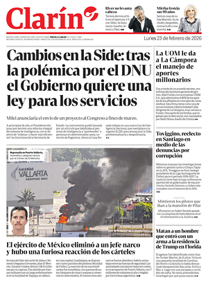 Prima pagina Clarín di oggi - Quotidiano estero