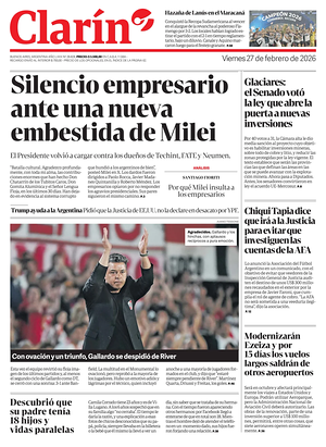 Prima pagina Clarín di oggi - Quotidiano estero