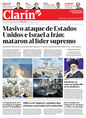 Prima pagina Clarín di oggi - Quotidiano estero