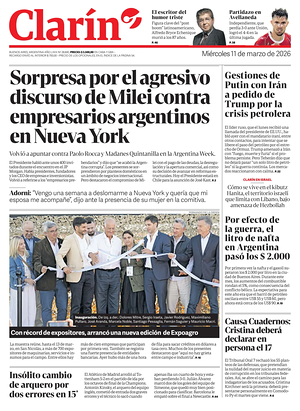 Prima pagina Clarín di oggi - Quotidiano estero