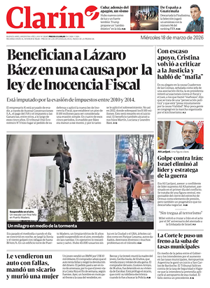 Prima pagina Clarín di oggi - Quotidiano estero