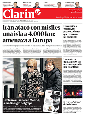 Prima pagina Clarín di oggi - Quotidiano estero