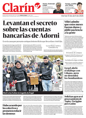 Prima pagina Clarín di oggi - Quotidiano estero