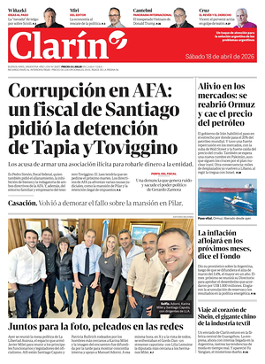 Prima pagina Clarín di oggi - Quotidiano estero