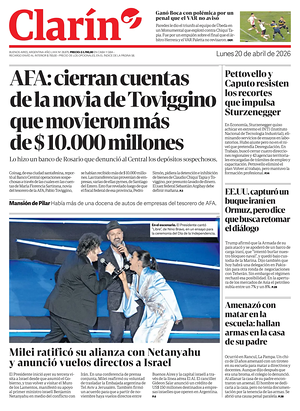 Prima pagina Clarín di oggi - Quotidiano estero