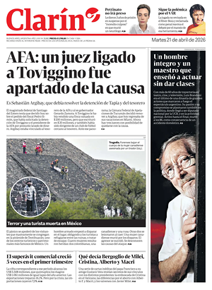 Prima pagina Clarín di oggi - Quotidiano estero