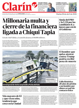 Clarín prima pagina