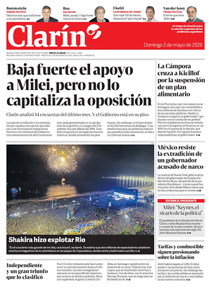 Prima pagina Clarín di oggi - Quotidiano estero
