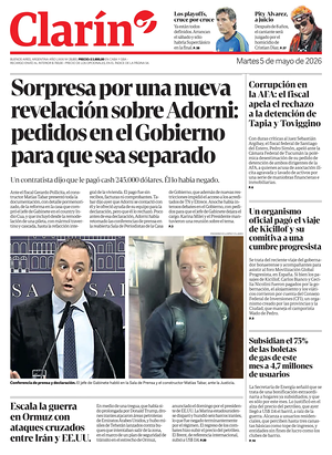 Prima pagina Clarín di oggi - Quotidiano estero