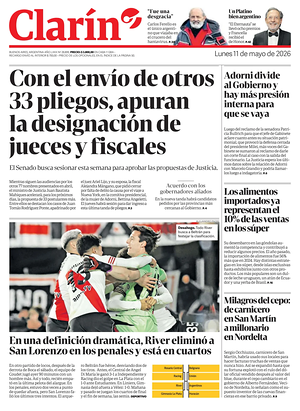 Prima pagina Clarín di oggi - Quotidiano estero
