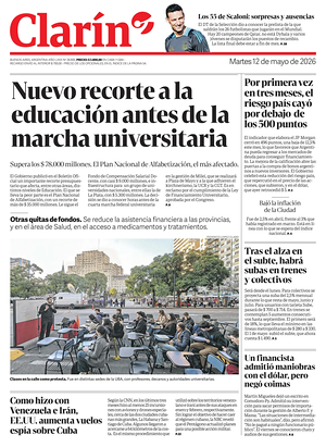Prima pagina Clarín di oggi - Quotidiano estero