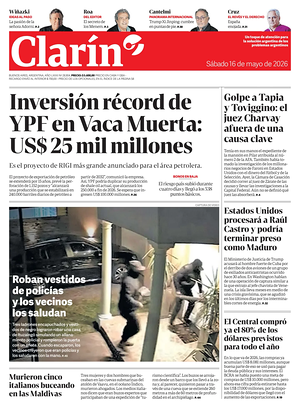 Prima pagina Clarín di oggi - Quotidiano estero