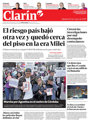 Prima pagina Clarín di oggi - Quotidiano estero