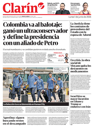 Prima pagina Clarín di oggi - Quotidiano estero