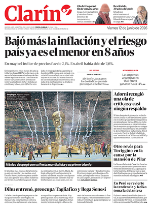 Prima pagina Clarín di oggi - Quotidiano estero