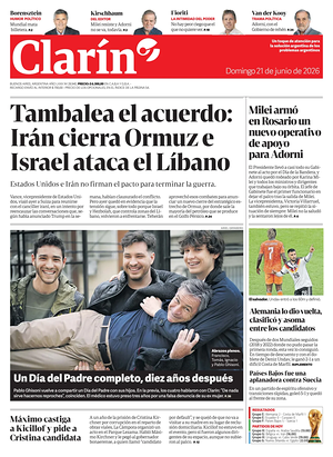 Prima pagina Clarín di oggi - Quotidiano estero