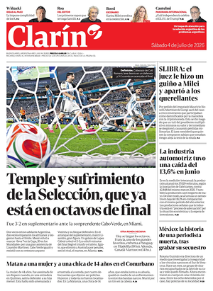 Prima pagina Clarín di oggi - Quotidiano estero