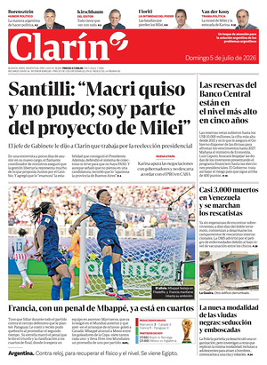 Prima pagina Clarín di oggi - Quotidiano estero